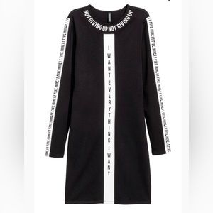 Cute mini dress with motivation quote!